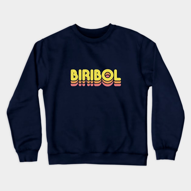 Retro Biribol Crewneck Sweatshirt by rojakdesigns